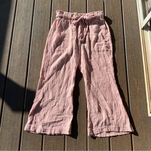 Indigo Rein Blush/Pink Casual Linen Pants